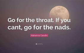 go for the throat